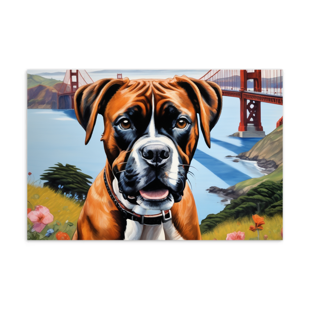 PugMug Custom Boxer Dog Postcard