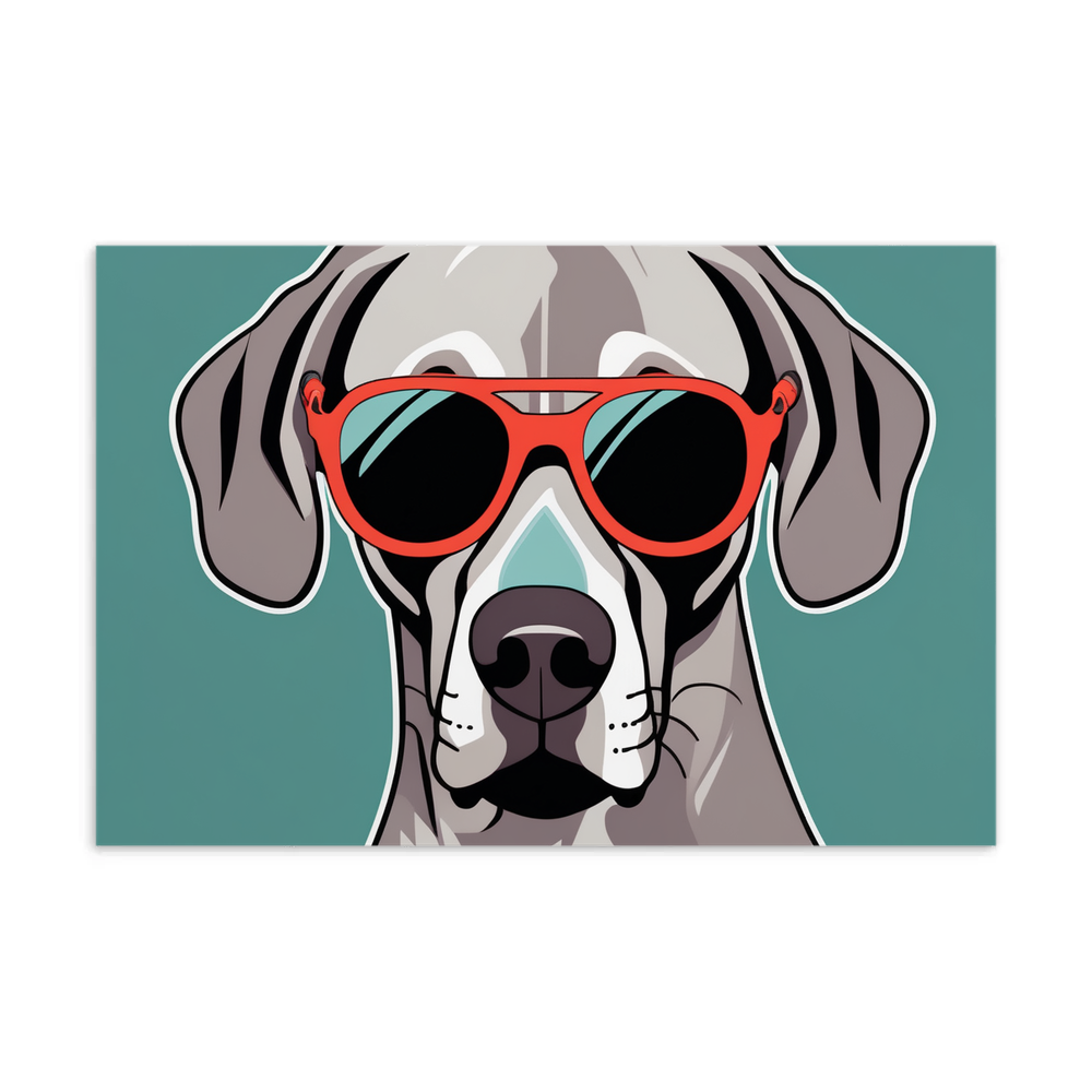 PugMug Custom Weimaraner Postcard