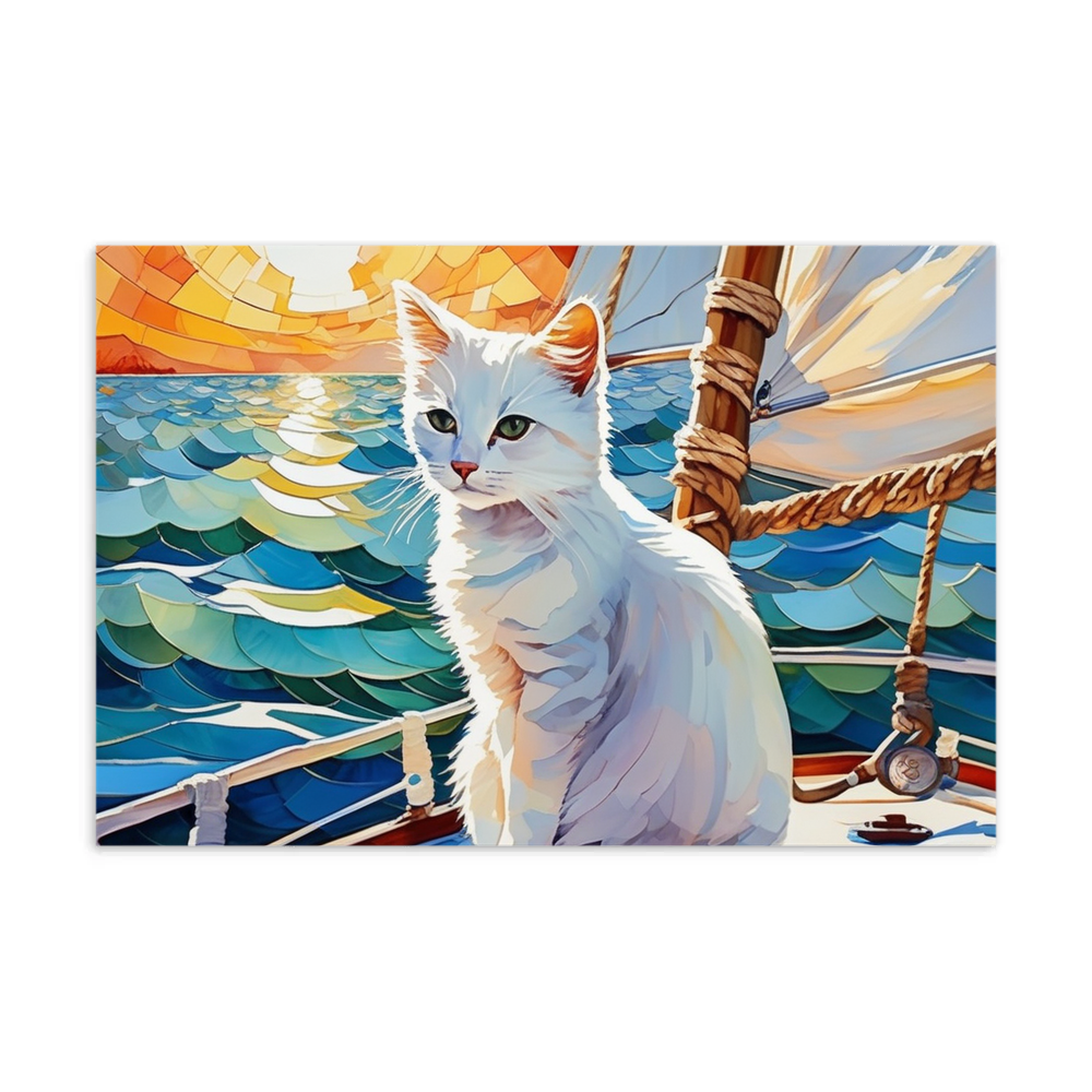 PugMug Custom White Companion Cat Postcard