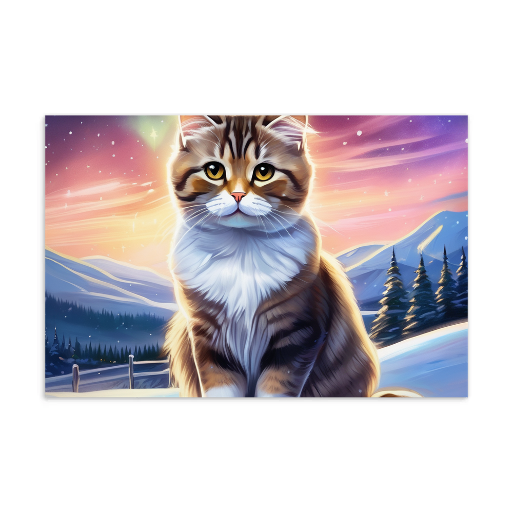 PugMug Custom Tabby Scottish Fold Cat Postcard