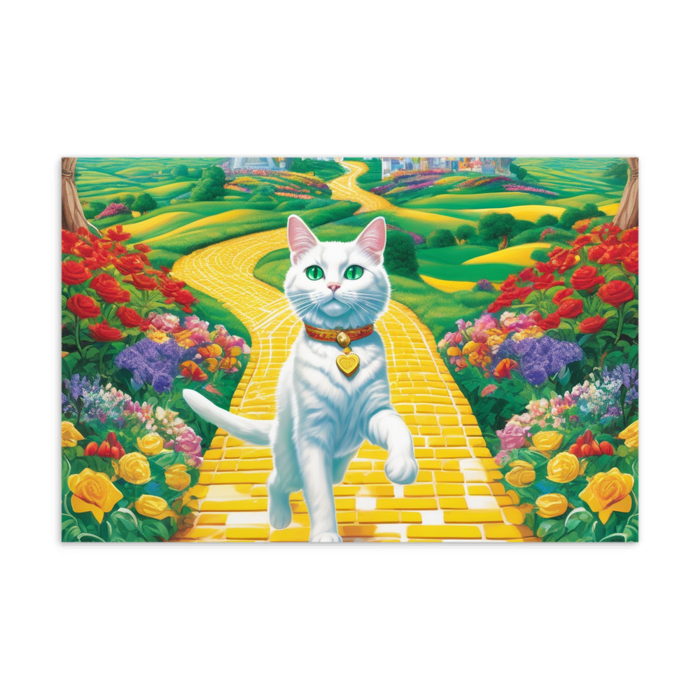 PugMug Custom White Companion Cat Postcard