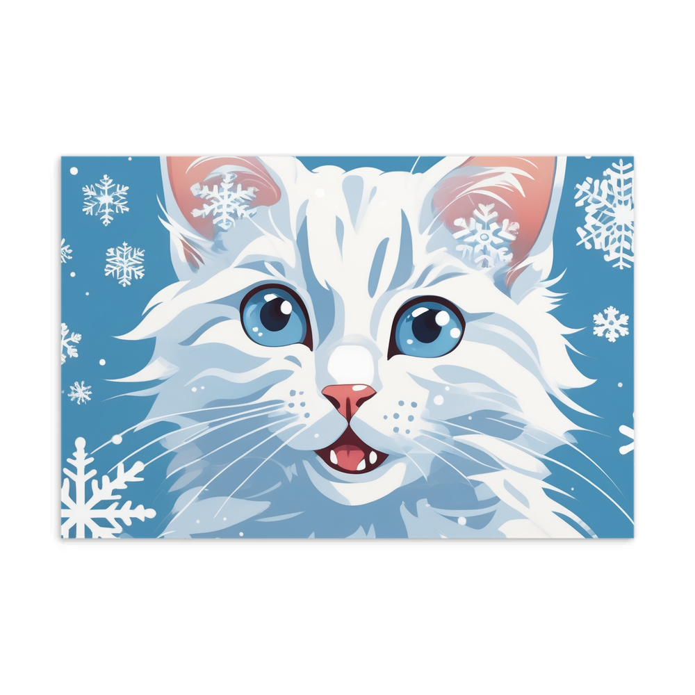 PugMug Custom White Companion Cat Postcard