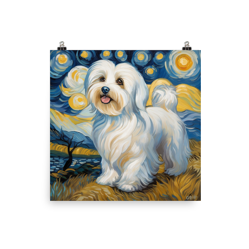 PugMug Custom White Havanese Dog Poster