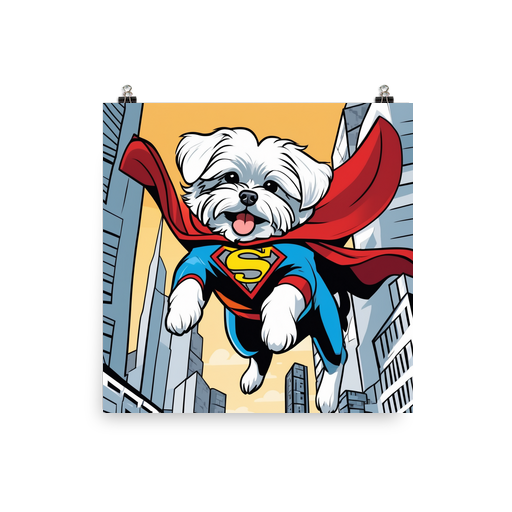 PugMug Custom Maltese Dog Poster