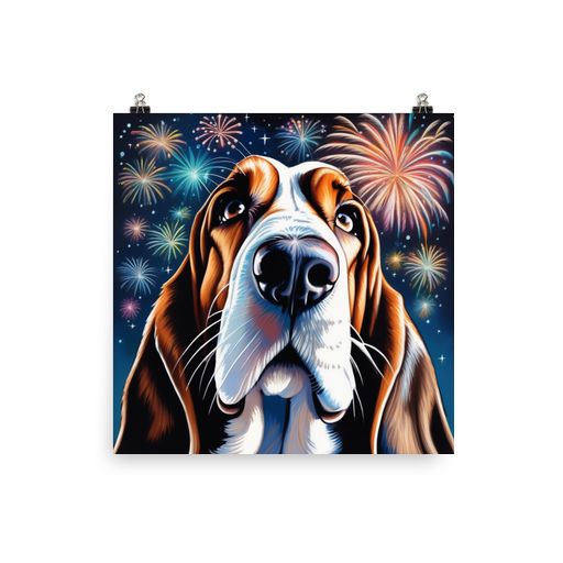 PugMug Custom Basset Hound Poster
