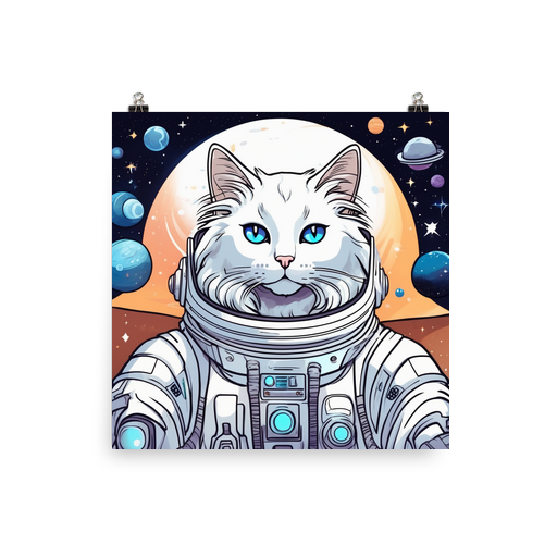 PugMug Custom White Ragdoll Cat Poster