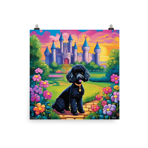 PugMug Custom Black Poodle Poster