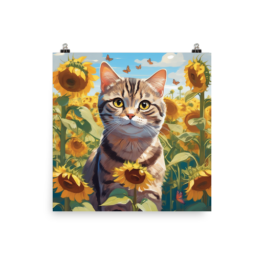 PugMug Custom Tabby Scottish Fold Cat Poster