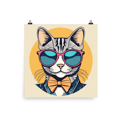 PugMug Custom Tabby American Shorthair Cat Poster