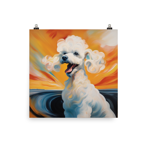 PugMug Custom White Poodle Poster