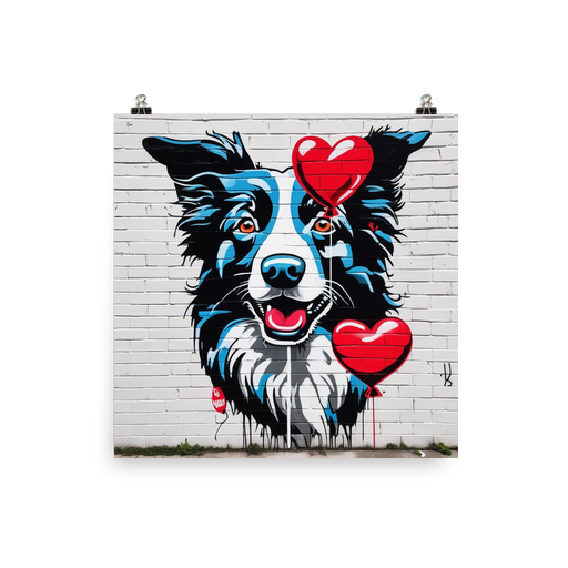 PugMug Custom Border Collie Poster