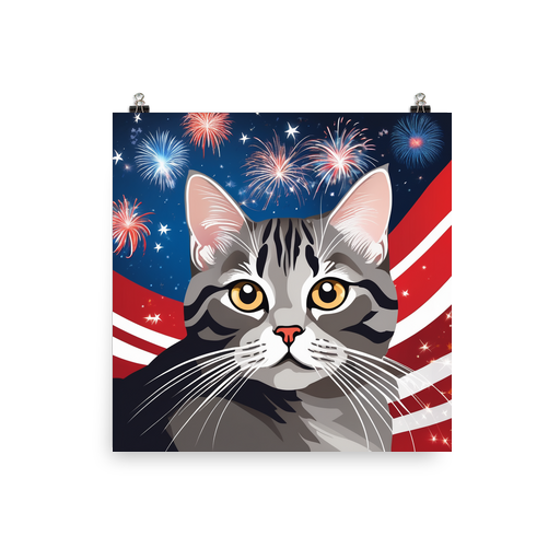 PugMug Custom Tabby British Shorthair Cat Poster