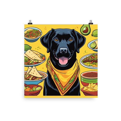 PugMug Custom Black Labrador Retriever Poster