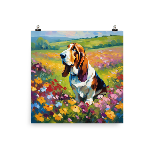 PugMug Custom Basset Hound Poster