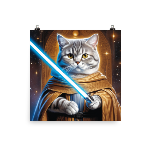 PugMug Custom Tabby British Shorthair Cat Poster