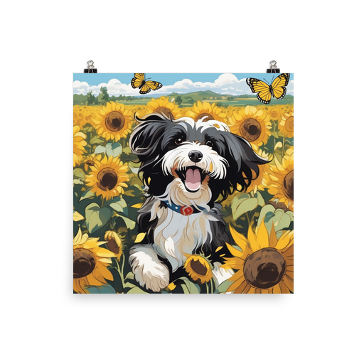 PugMug Custom Black-and-white Havanese Dog Poster
