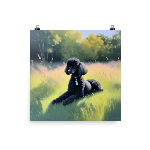PugMug Custom Black Poodle Poster