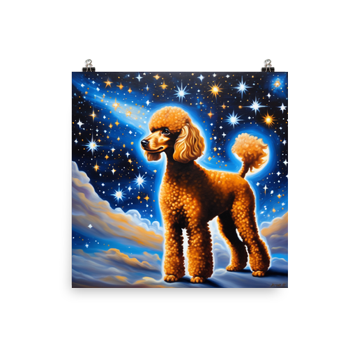 PugMug Custom Tan Poodle Poster