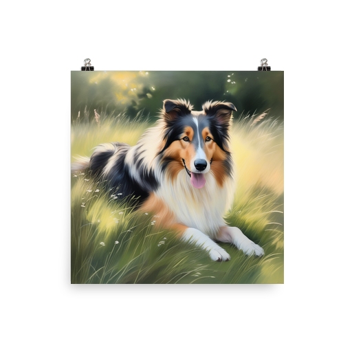 PugMug Custom Collie Poster