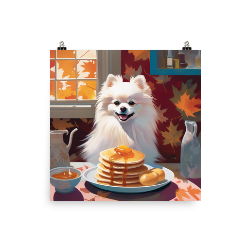 PugMug Custom White Pomeranian Poster