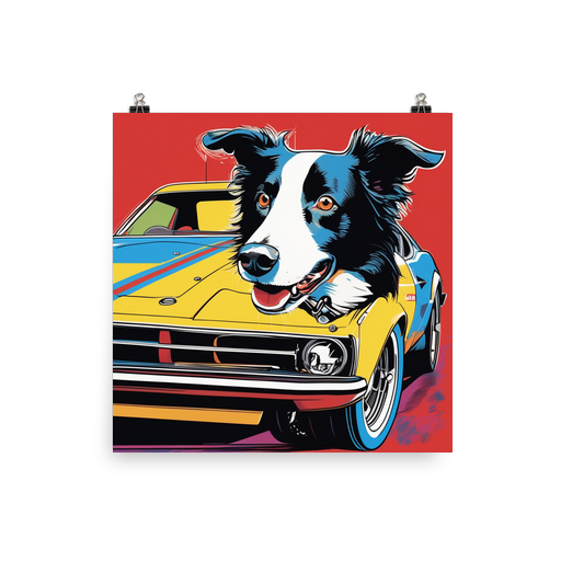 PugMug Custom Border Collie Poster