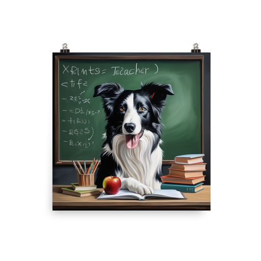 PugMug Custom Border Collie Poster