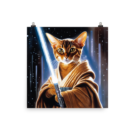 PugMug Custom Tabby Abyssinian Cat Poster