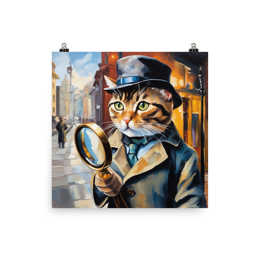 PugMug Custom Tabby Exotic Cat Poster