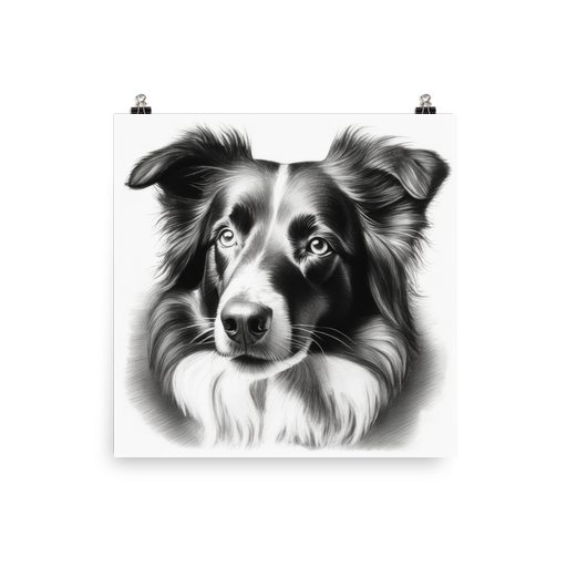 PugMug Custom Border Collie Poster