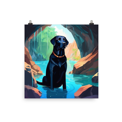 PugMug Custom Black Labrador Retriever Poster