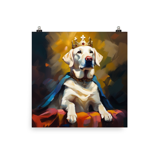 PugMug Custom White Labrador Retriever Poster