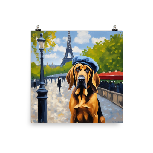 PugMug Custom Bloodhound Poster