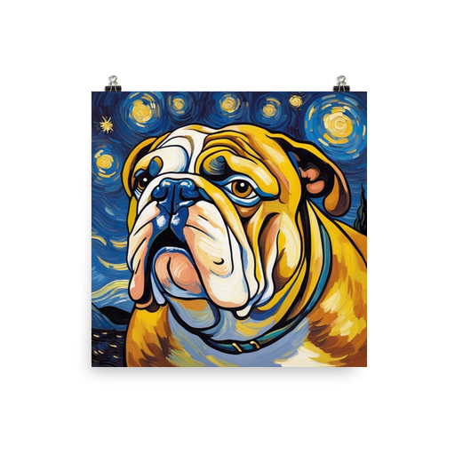 PugMug Custom Bulldog Poster
