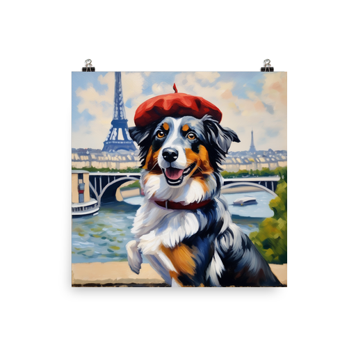 PugMug Custom Australian Shepherd Dog Poster