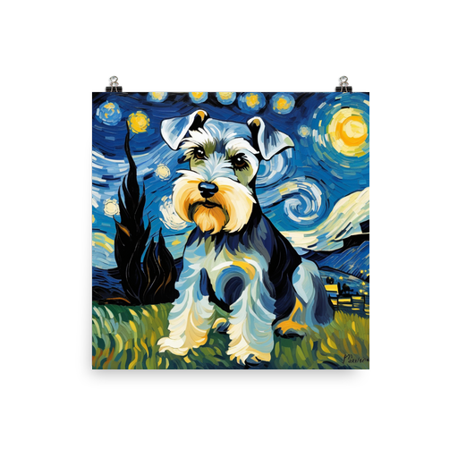 PugMug Custom Miniature Schnauzer Poster