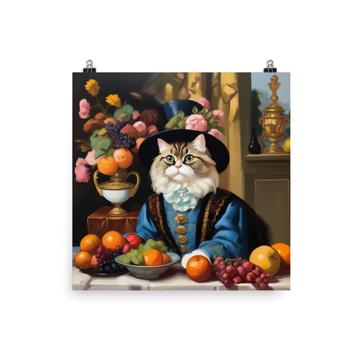 PugMug Custom Tabby Persian Cat Poster