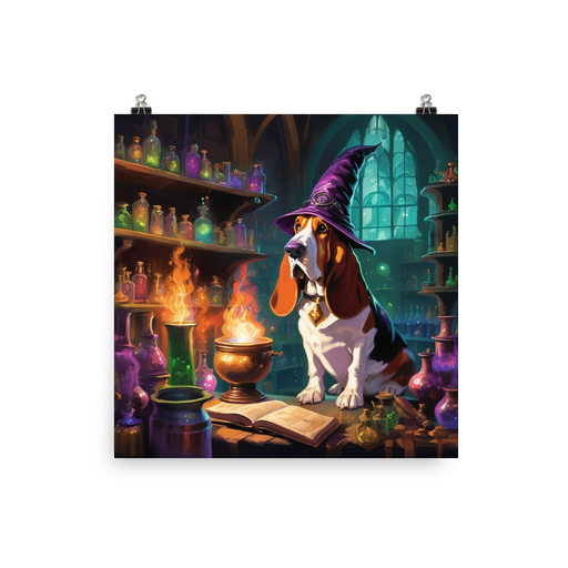 PugMug Custom Basset Hound Poster