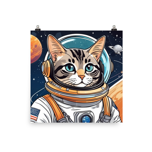 PugMug Custom Tabby American Shorthair Cat Poster