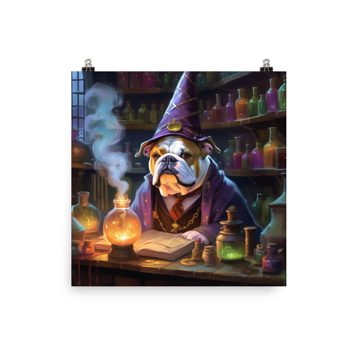 PugMug Custom Bulldog Poster