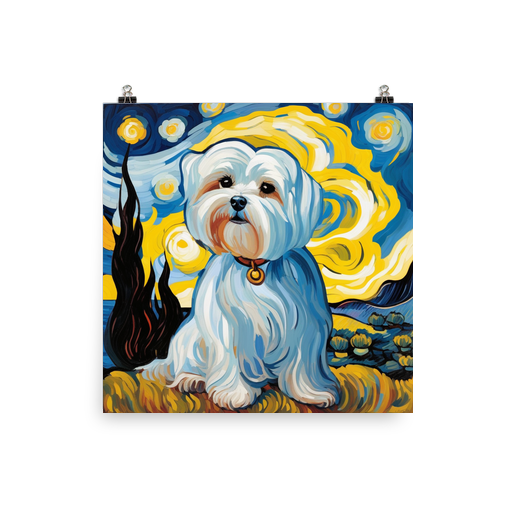 PugMug Custom Maltese Dog Poster
