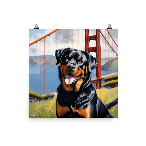 PugMug Custom Rottweiler Poster
