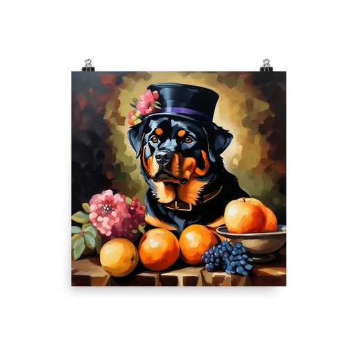PugMug Custom Rottweiler Poster