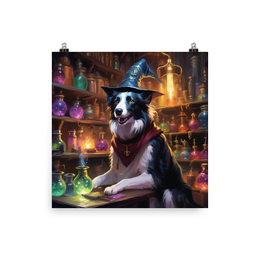 PugMug Custom Border Collie Poster