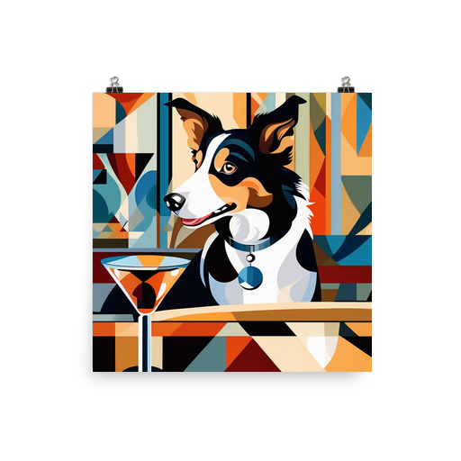 PugMug Custom Border Collie Poster