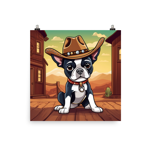 PugMug Custom Boston Terrier Poster