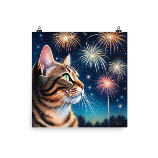 PugMug Custom Tabby Exotic Cat Poster