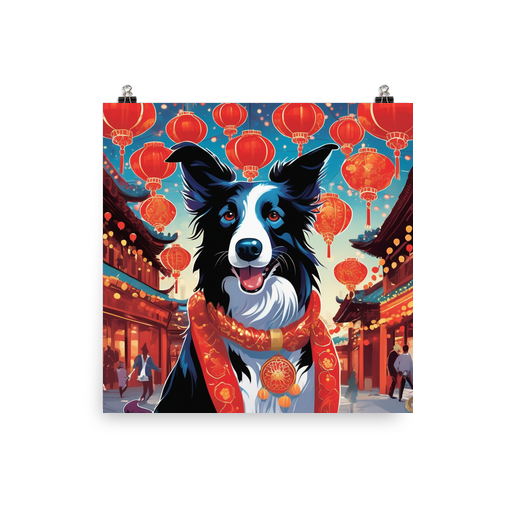 PugMug Custom Border Collie Poster