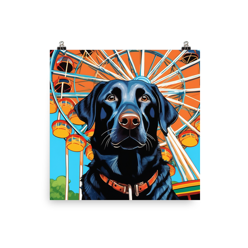 PugMug Custom Black Labrador Retriever Poster