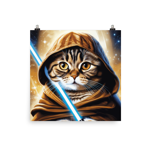 PugMug Custom Tabby Scottish Fold Cat Poster