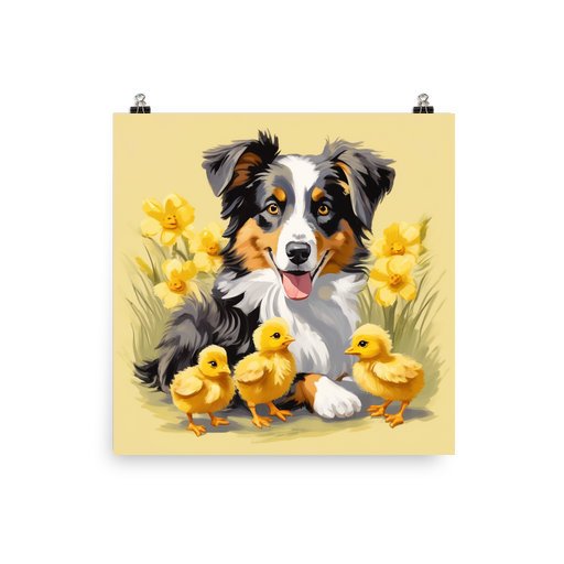 PugMug Custom Australian Shepherd Dog Poster